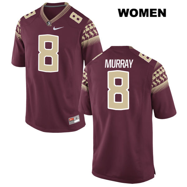 Women's NCAA Nike Florida State Seminoles #8 Nyqwan Murray College Red Stitched Authentic Football Jersey PTA8069CU